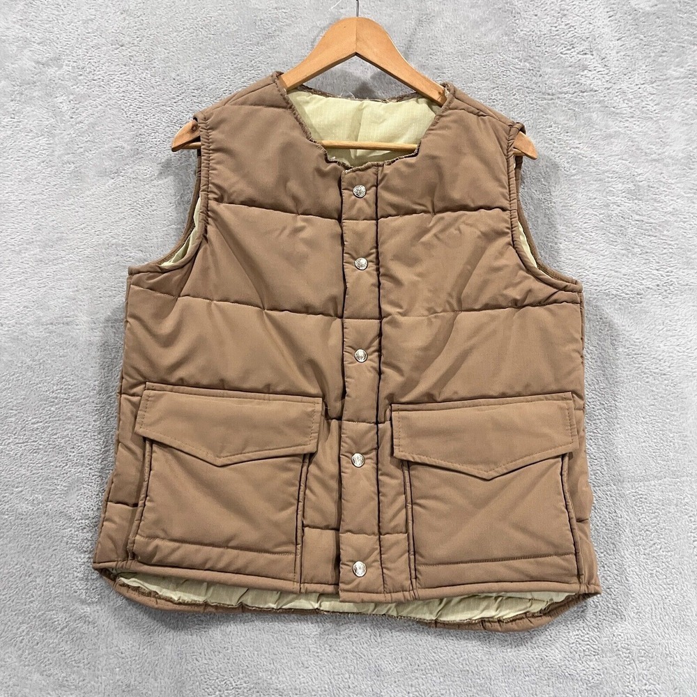 VTG Black Bear Puffer Vest L Insulated USA MADE‎ Gorpcore 90s Outdoor